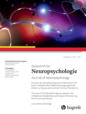 2021 Zeitschrift Für Neuropsychologie